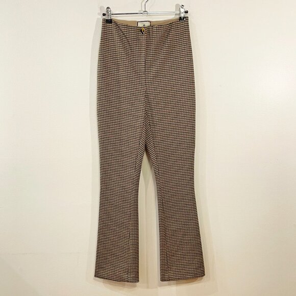 New Tuckernuck Ashford Fall Houndstooth Ponte Kickflare Pant XS $168 - Picture 2 of 8